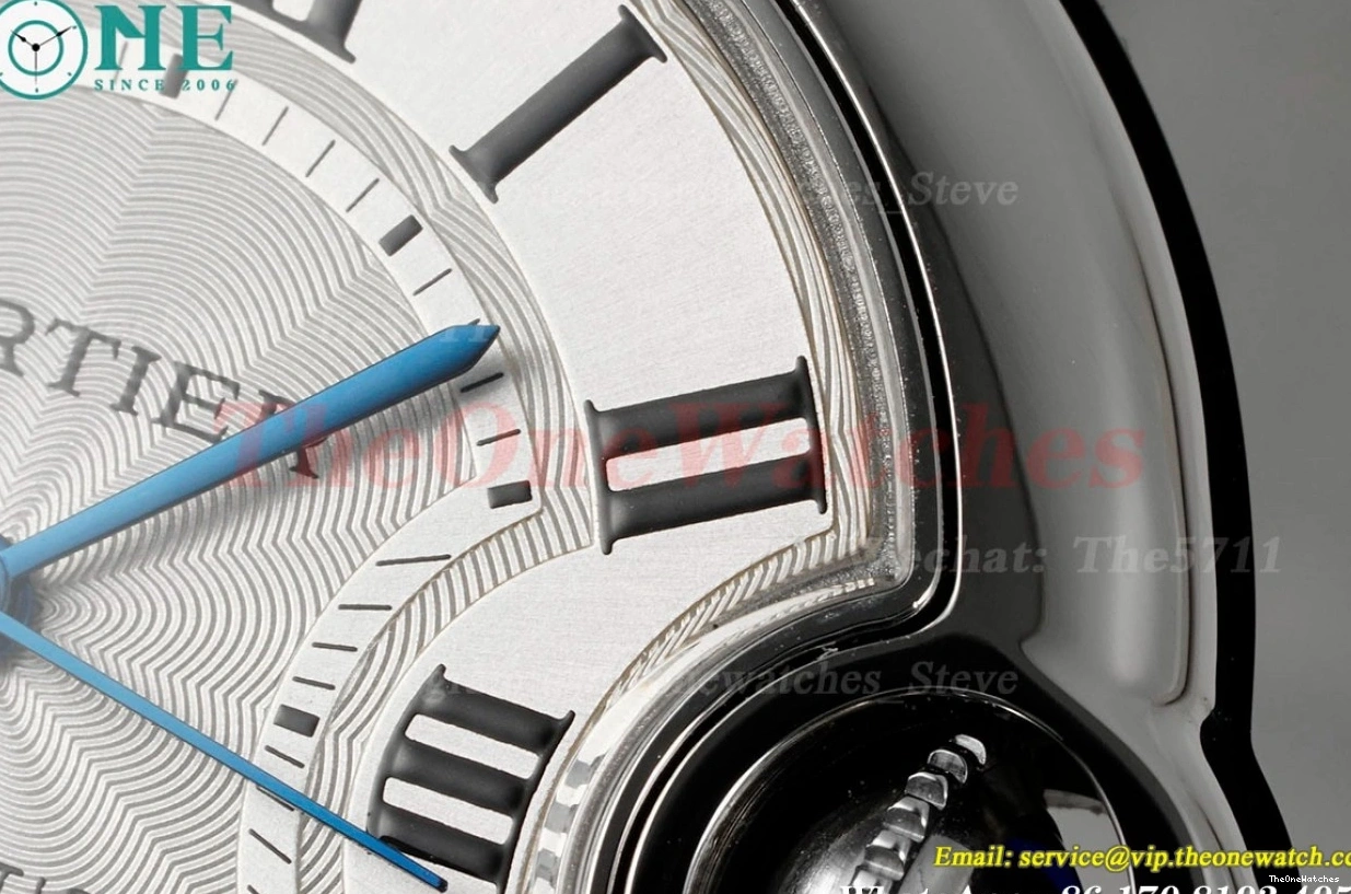 De Dial SS Ballon SS Cartier A076 V6F 33mm White Bleu 0106